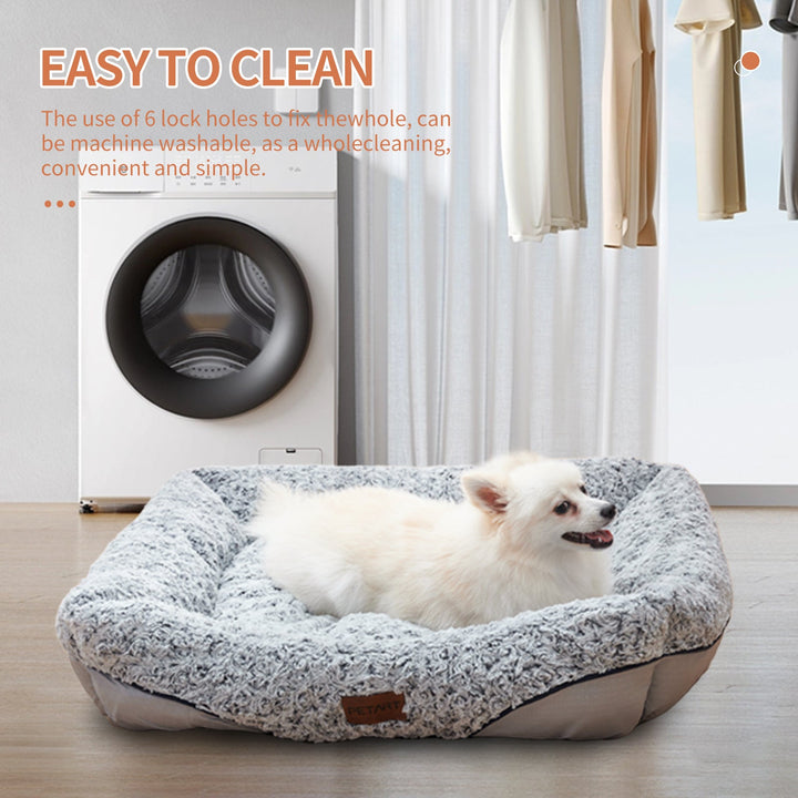 Pamper Your Pup with the Swirl Rose Velvet Dog Bed!