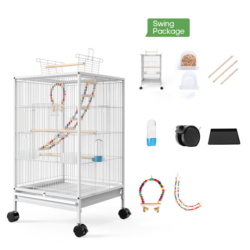 Parrot Xuanfeng Bird Cage With Feeder Toy