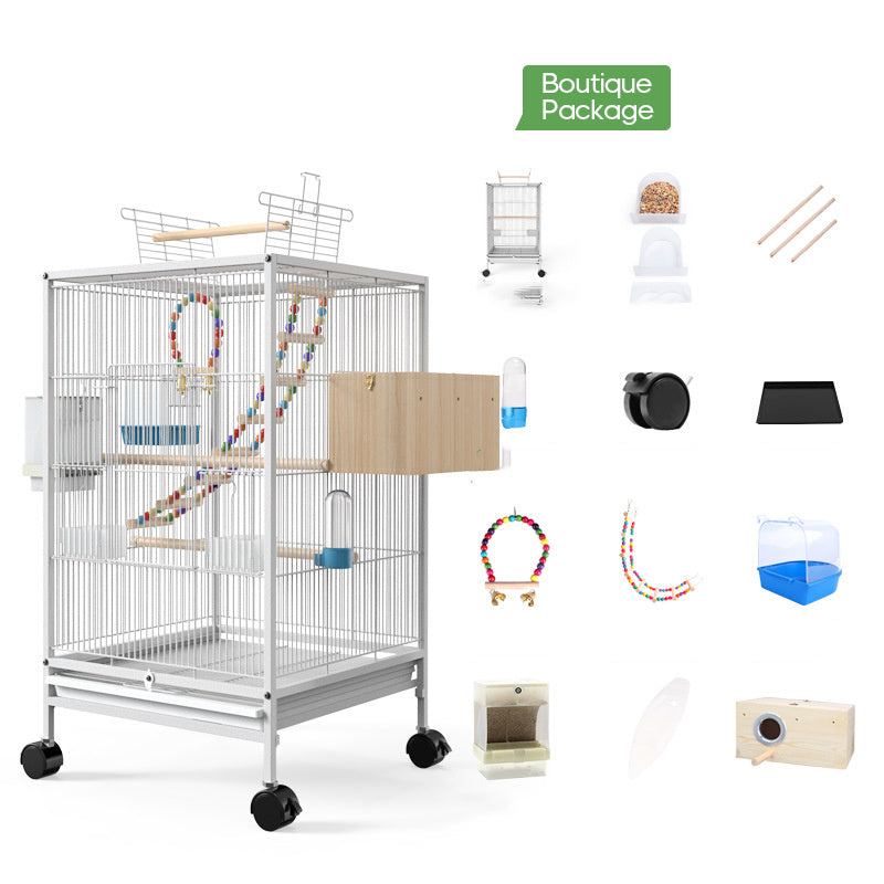 Parrot Xuanfeng Bird Cage With Feeder Toy
