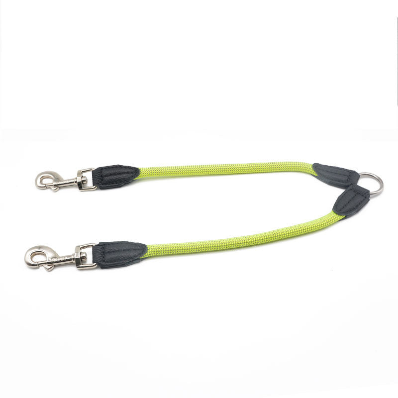 One-To-Two Nylon Dog Leash Reflective
