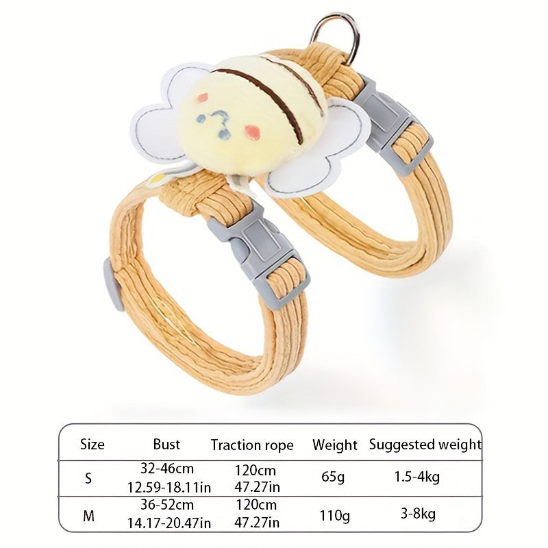 Cat Harness Leash Set With Cute