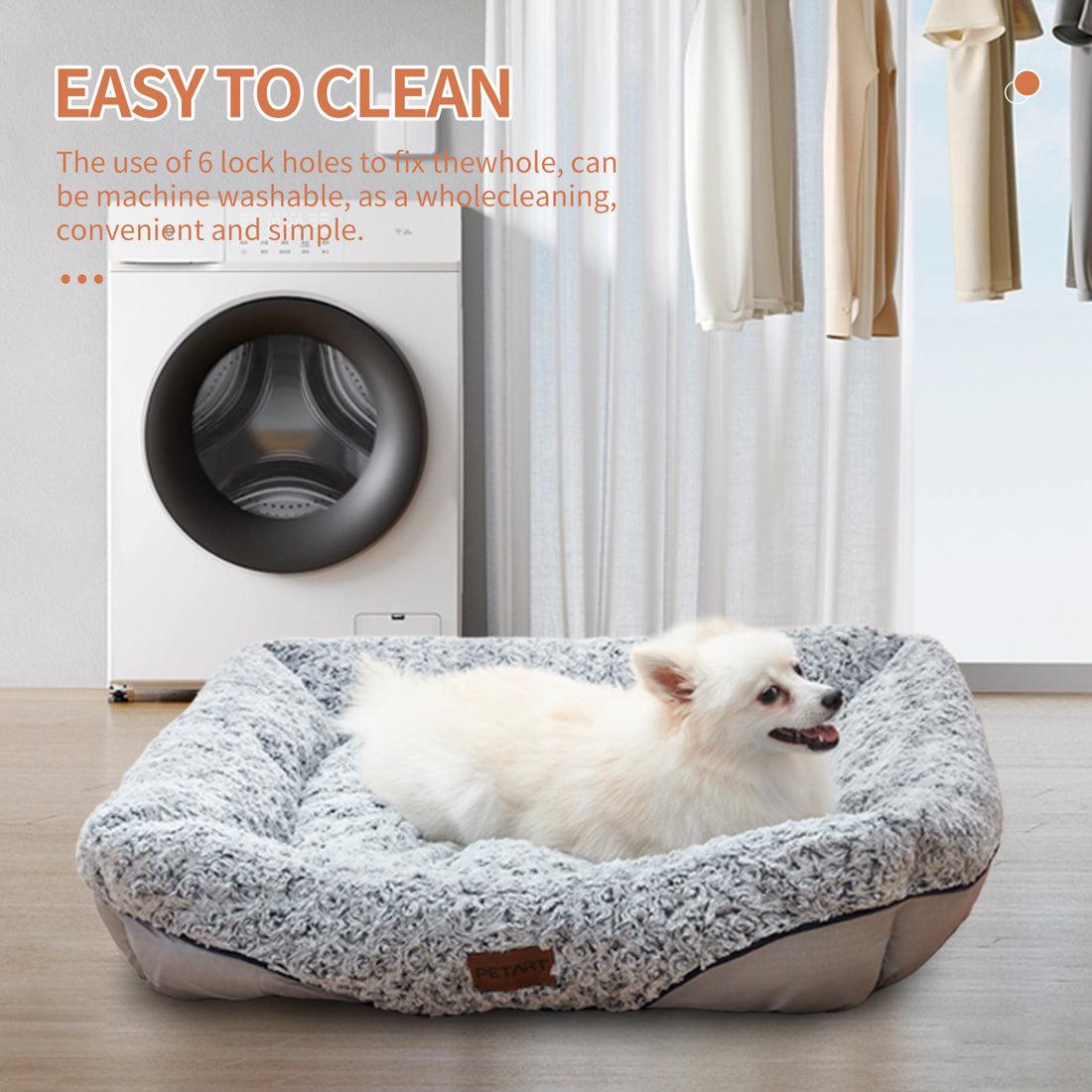 Swirl Rose Velvet Dog Beds For Small Medium Dogs