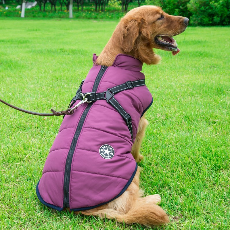 Reflective Large Dog Clothes Cold-proof Warm