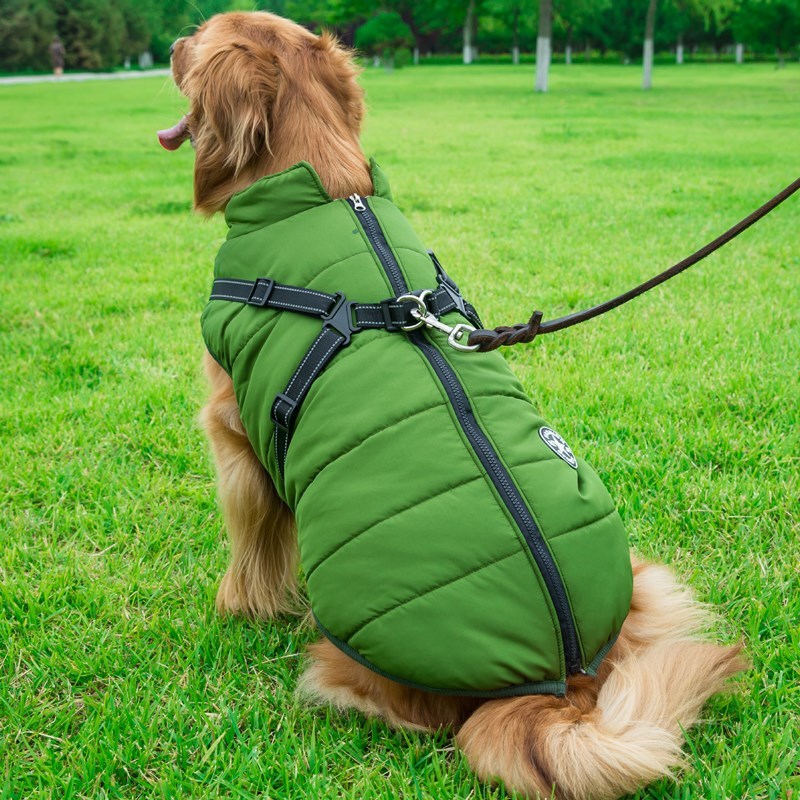 Reflective Large Dog Clothes Cold-proof Warm