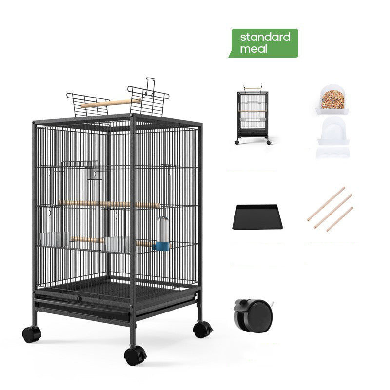 Parrot Xuanfeng Bird Cage With Feeder Toy