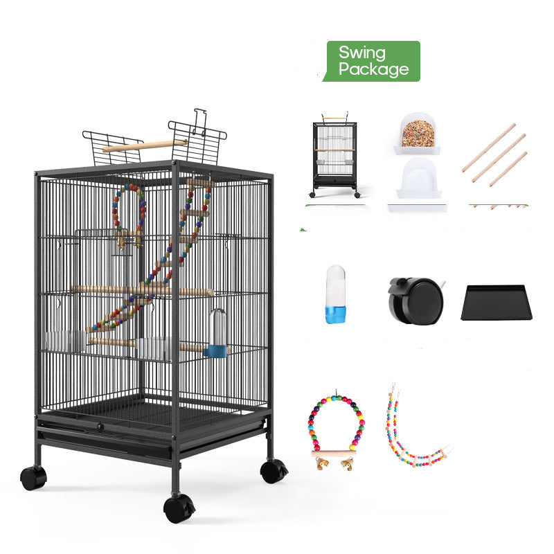 Parrot Xuanfeng Bird Cage With Feeder Toy
