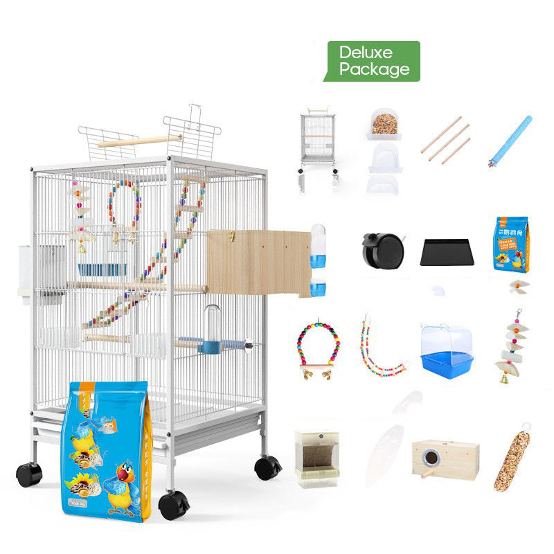 Parrot Xuanfeng Bird Cage With Feeder Toy