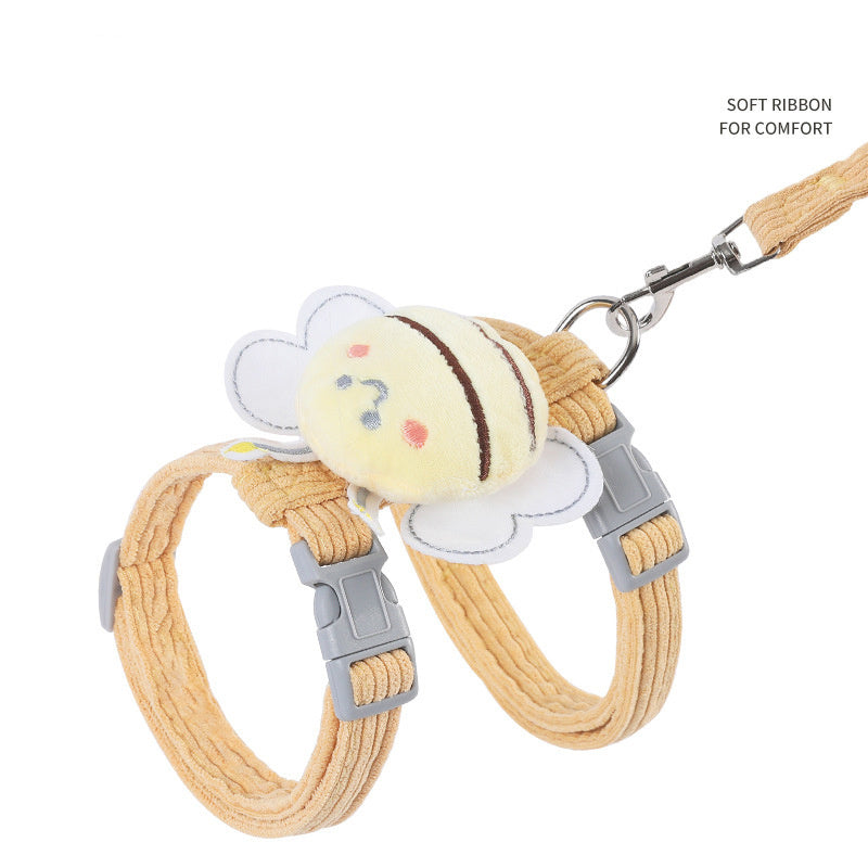 Cat Harness Leash Set With Cute