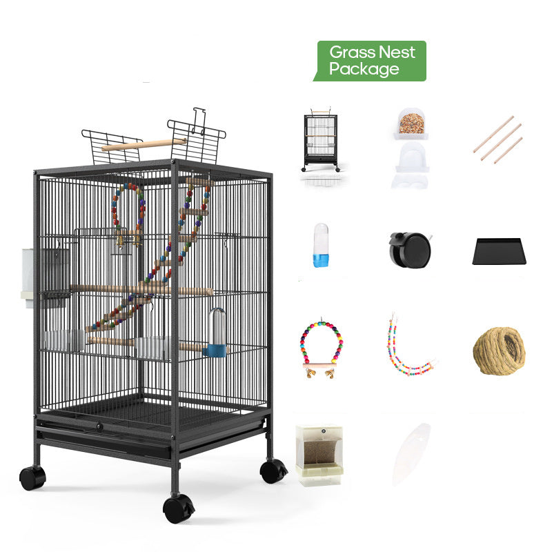 Parrot Xuanfeng Bird Cage With Feeder Toy