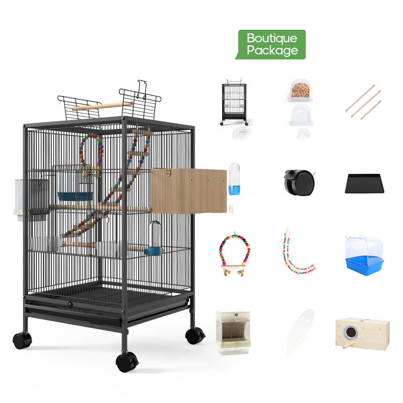Parrot Xuanfeng Bird Cage With Feeder Toy