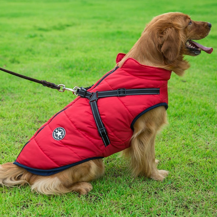 Reflective Large Dog Clothes Cold-proof Warm