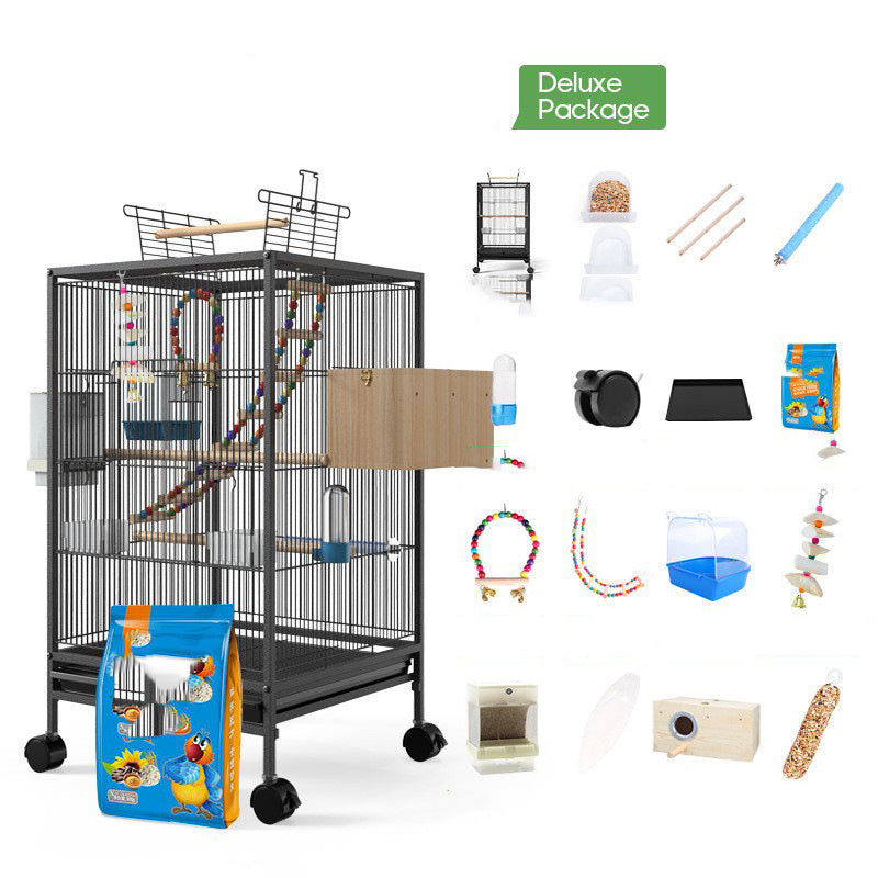 Parrot Xuanfeng Bird Cage With Feeder Toy