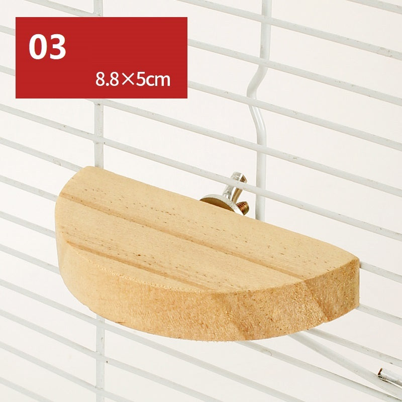 Hamster Natural Wooden Fence Swing Toy