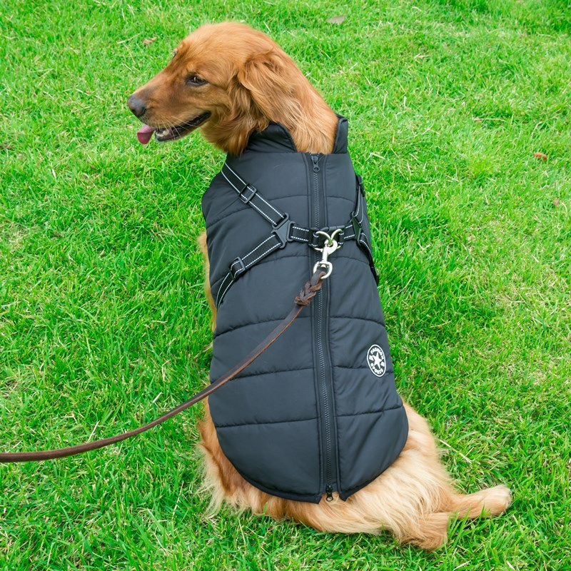 Reflective Large Dog Clothes Cold-proof Warm