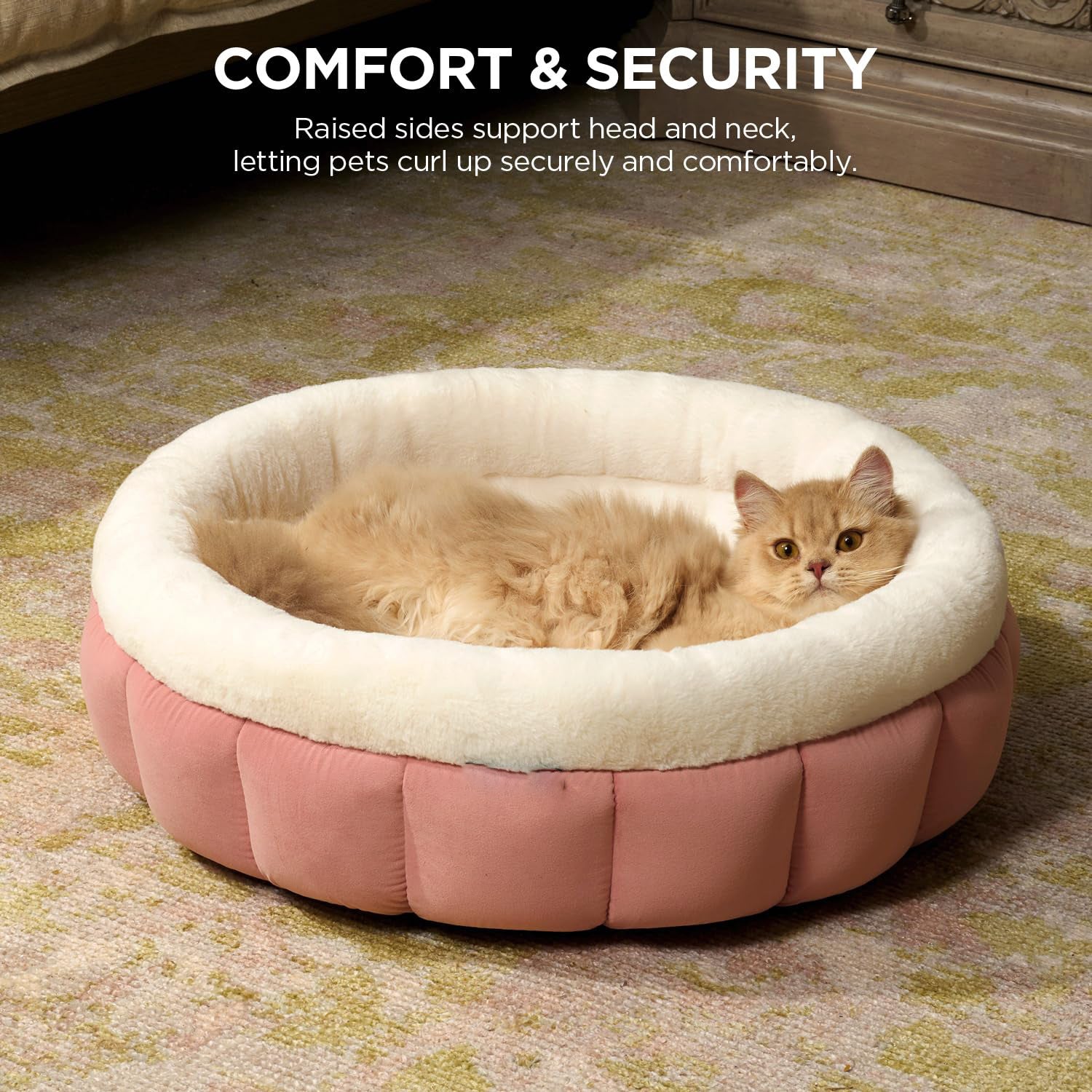 Donut Dog Beds For Small Dogs - Round Cat Beds