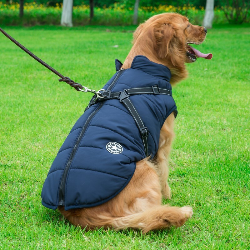Reflective Large Dog Clothes Cold-proof Warm